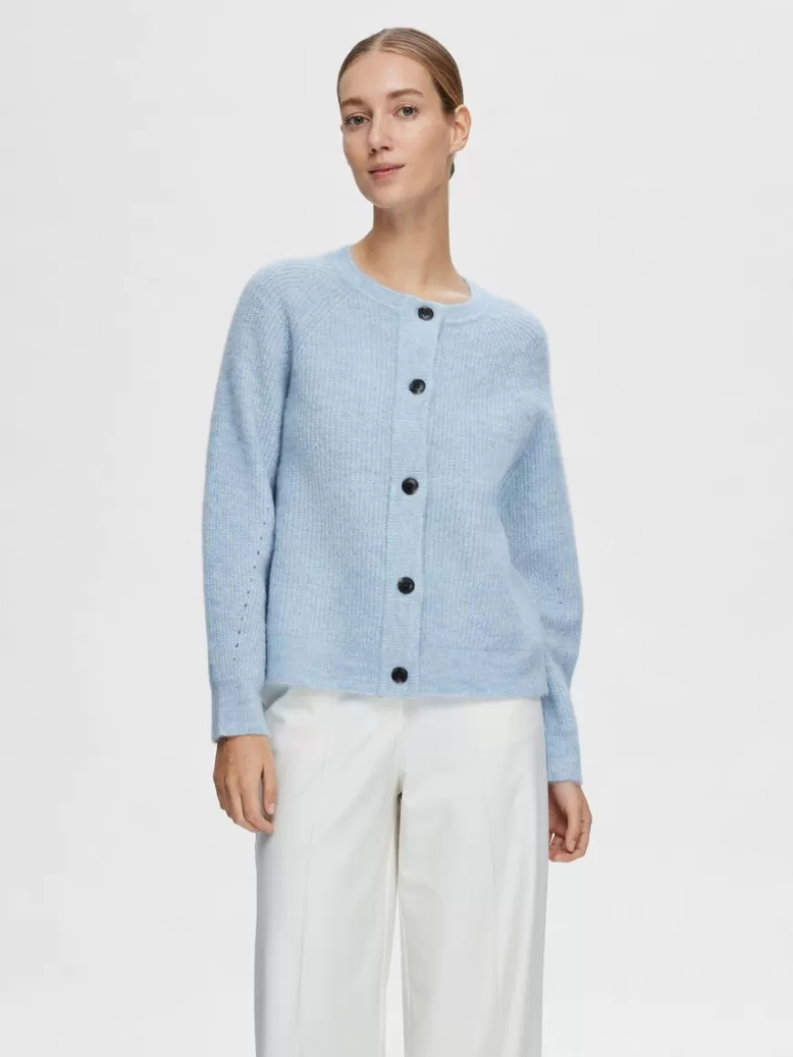 SELECTED LANGERMET CARDIGAN Blue Outlet