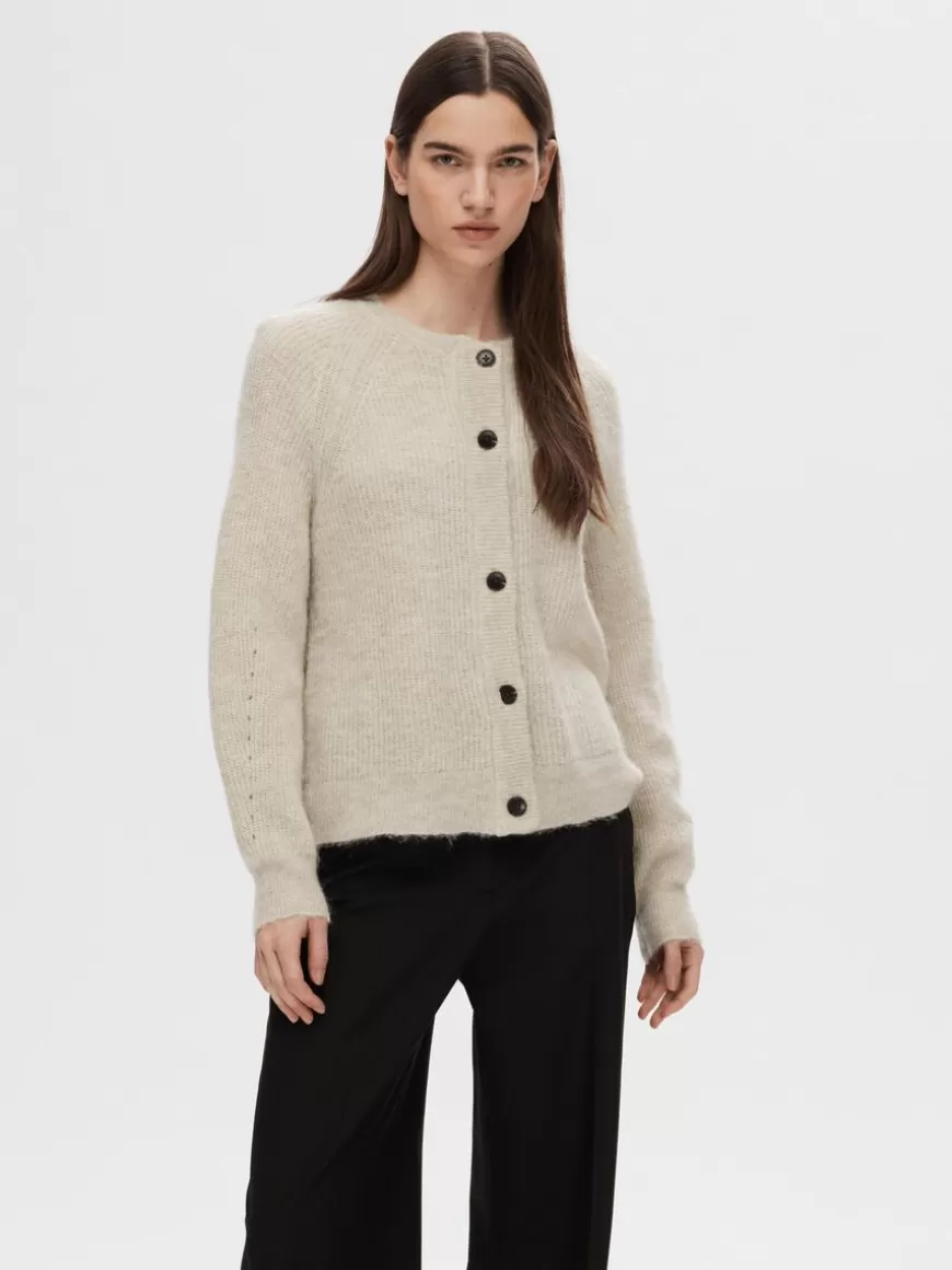 SELECTED LANGERMET CARDIGAN Beige Outlet