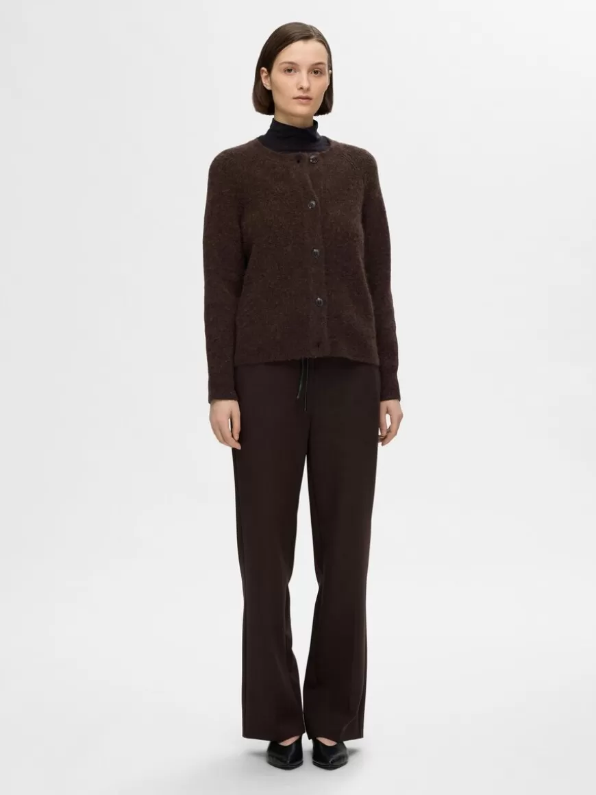 SELECTED LANGERMET CARDIGAN Brown Clearance