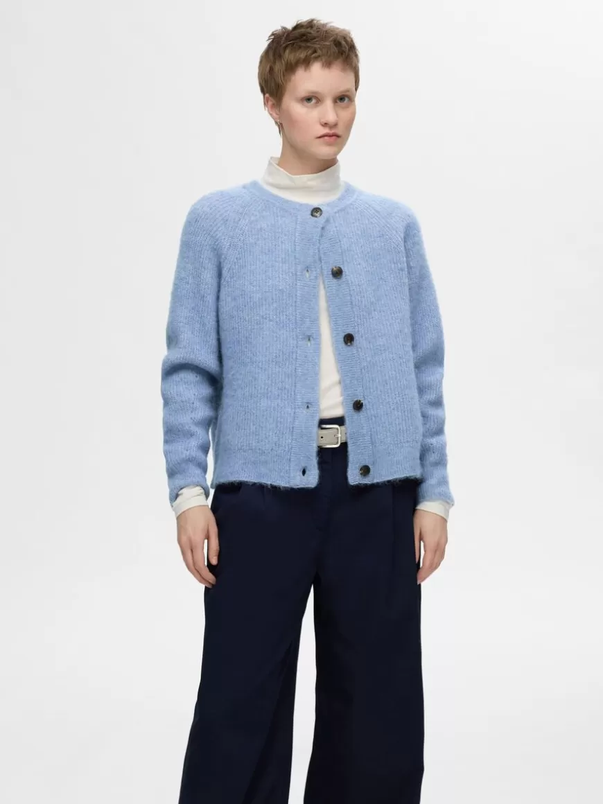 SELECTED LANGERMET CARDIGAN Blue Discount