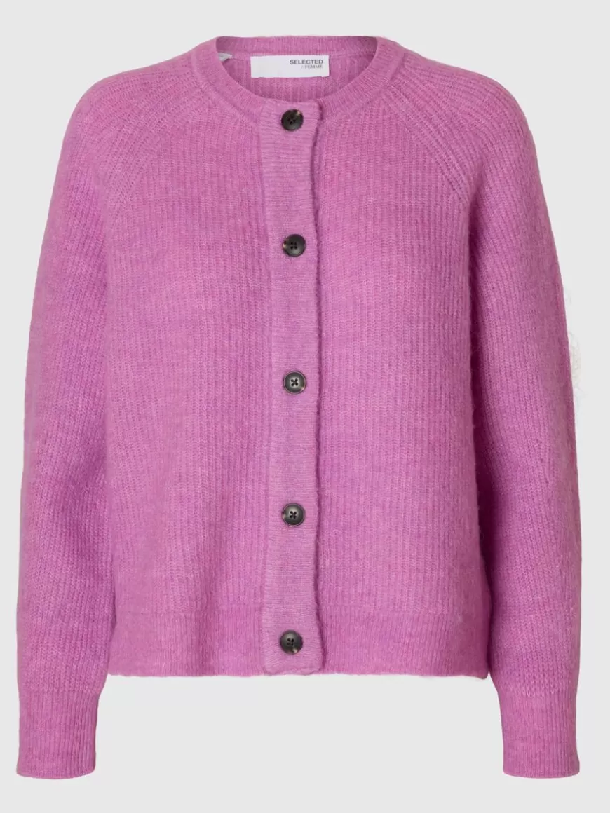 SELECTED LANGERMET CARDIGAN Pink Outlet