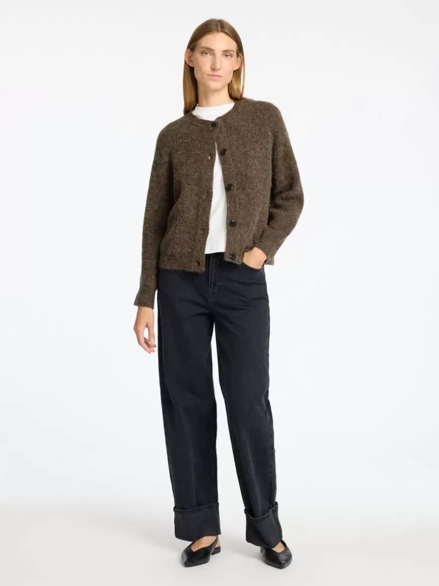 SELECTED LANGERMET CARDIGAN Brown Outlet