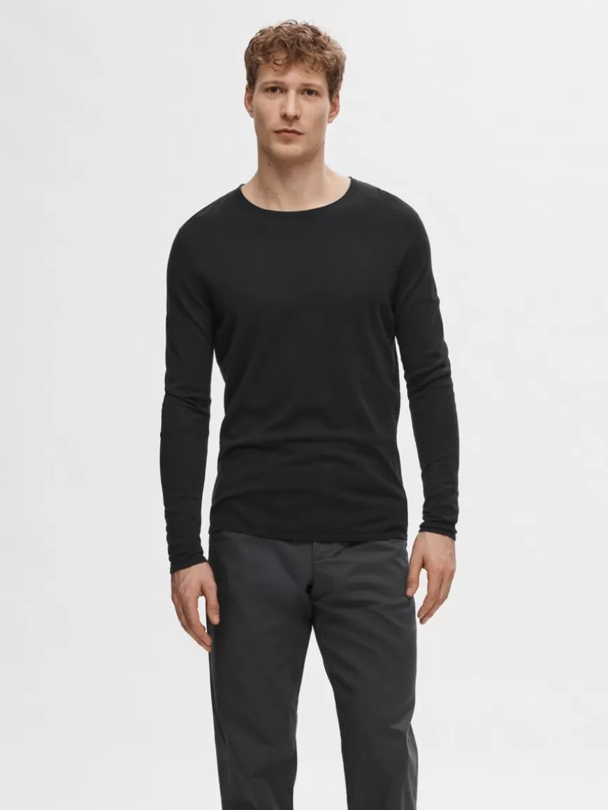 SELECTED LANGERMET PULLOVER Black Best