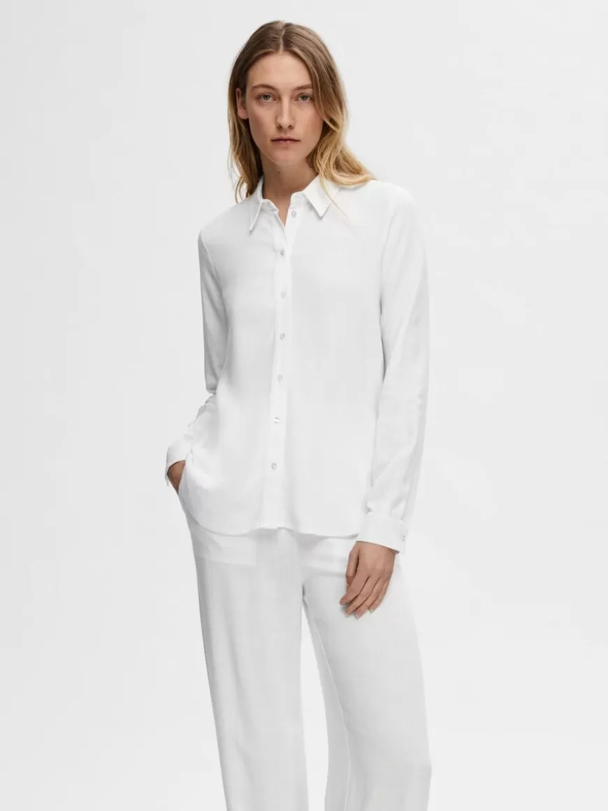 SELECTED LANGERMET SKJORTE White Store