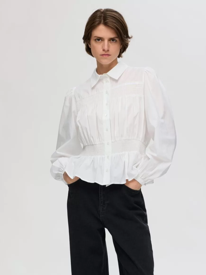 SELECTED LANGERMET SMOCK-TOPP White Cheap