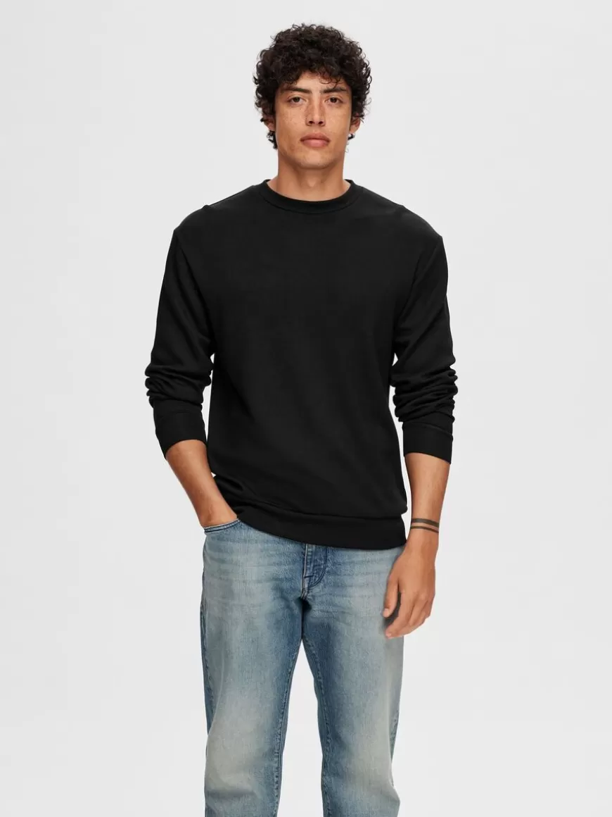 SELECTED LANGERMET SWEATSHIRT Black Hot