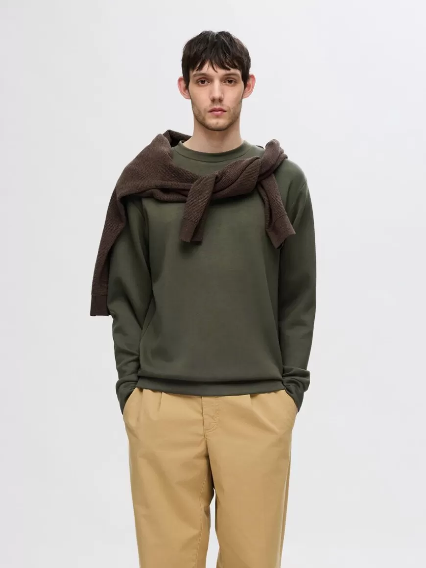 SELECTED LANGERMET SWEATSHIRT Green Sale