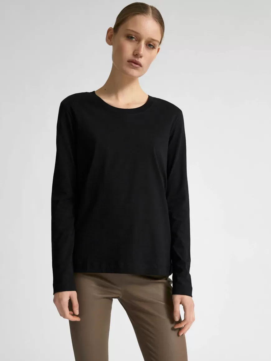 SELECTED LANGERMET T-SKJORTE Black Shop