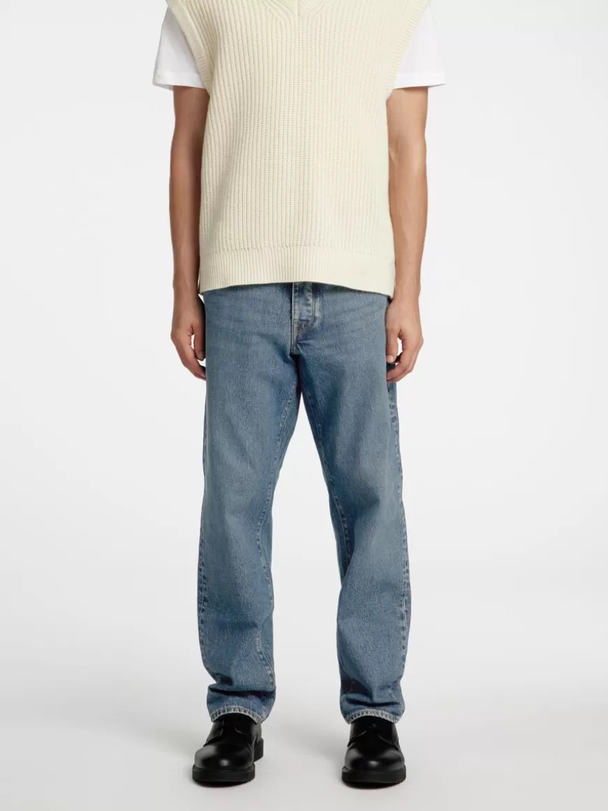 SELECTED LYS VASK AVSMALNET JEANS MED NORMAL PASSFORM Blue Discount