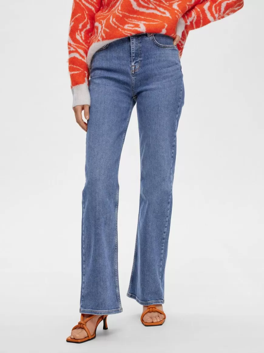 SELECTED MEDIUM VASK HIGH WAIST JEANS Blue Online