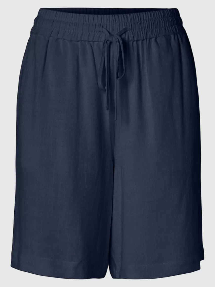 SELECTED MID-WAIST SHORTS Blue Best Sale