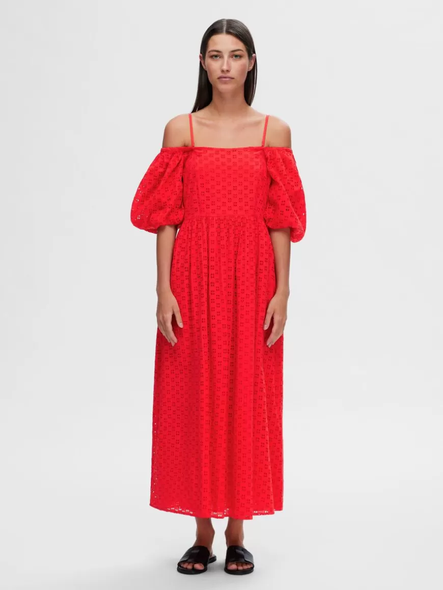 SELECTED OFF-SHOULDER MAKSIKJOLE Red Clearance