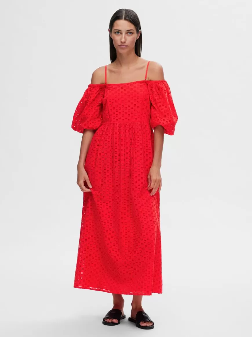 SELECTED OFF-SHOULDER MAKSIKJOLE Red Clearance