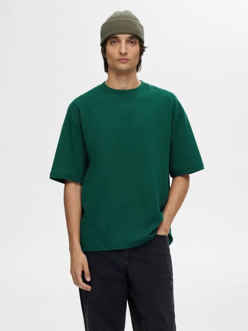 SELECTED OVERSIZED KORTERMET T-SKJORTE Green Store