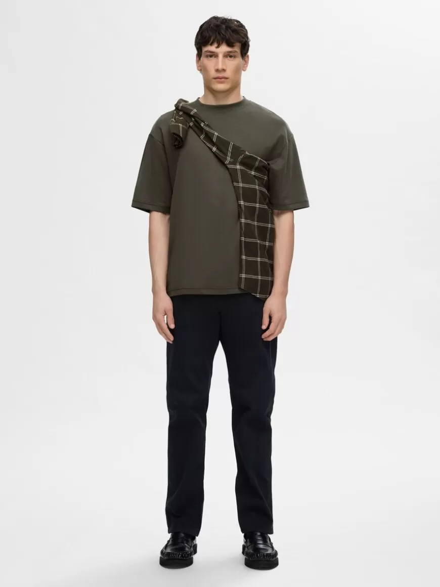 SELECTED OVERSIZED KORTERMET T-SKJORTE Green Sale