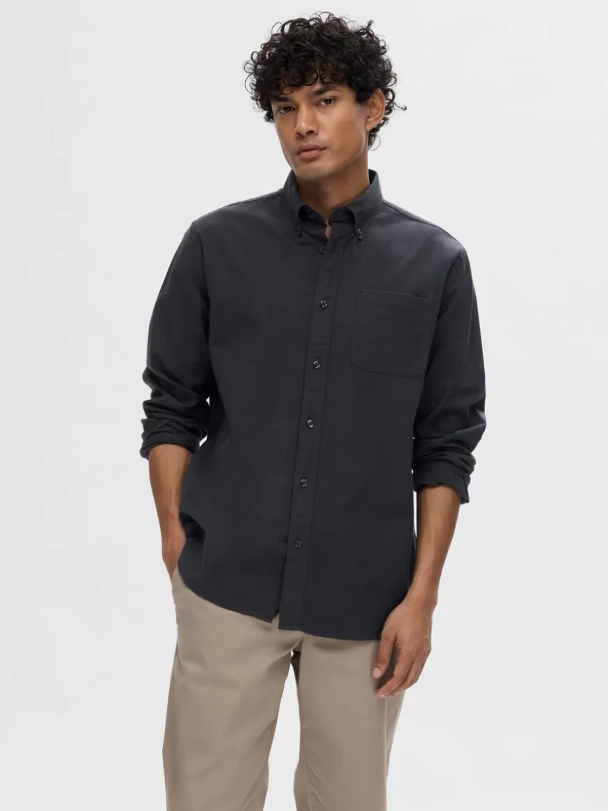 SELECTED OXFORD SKJORTE Black Online