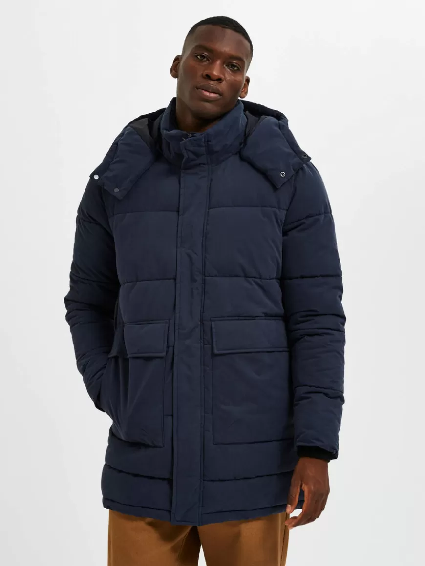 SELECTED POLSTRET PARKAS Blue Outlet