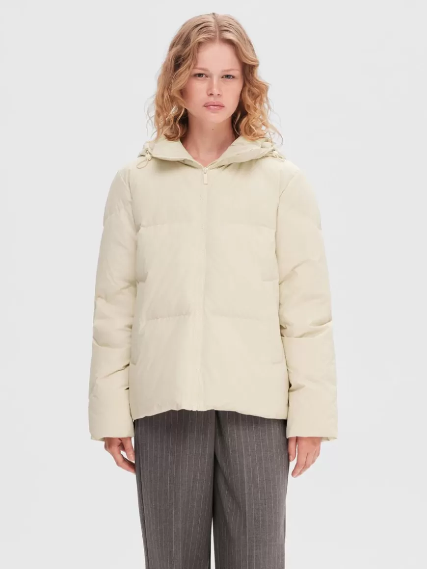 SELECTED RE:DOWN® VATTERT JAKKE Beige Best Sale