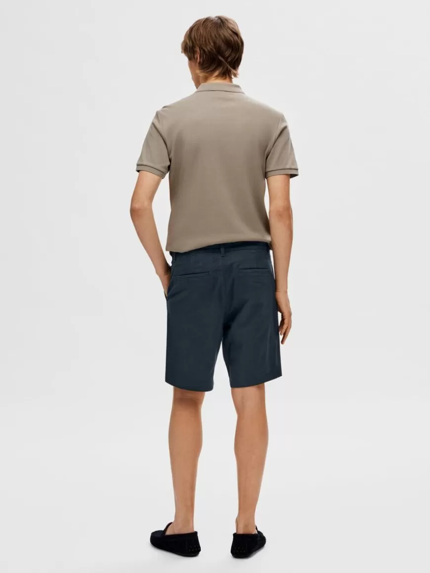 SELECTED REGULAR FIT FLEX SHORTS Blue Best Sale