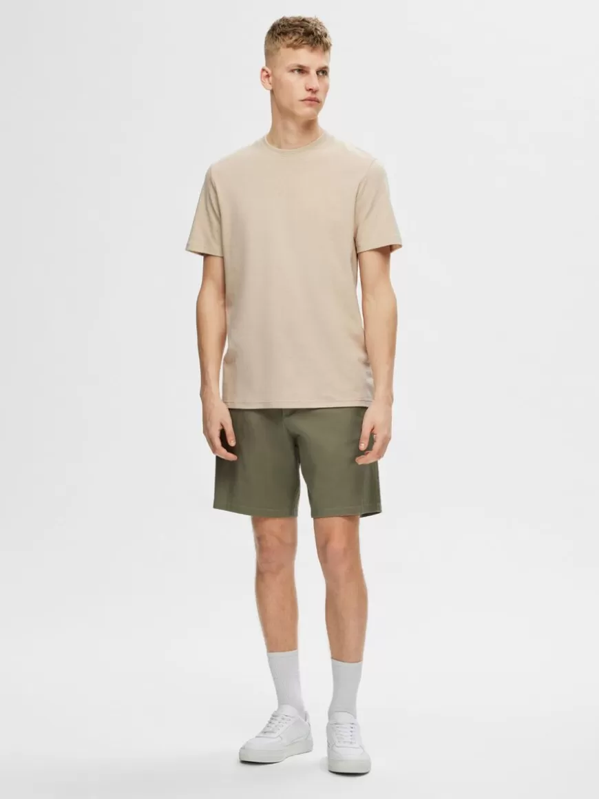 SELECTED REGULAR FIT T-SKJORTE Beige Best Sale