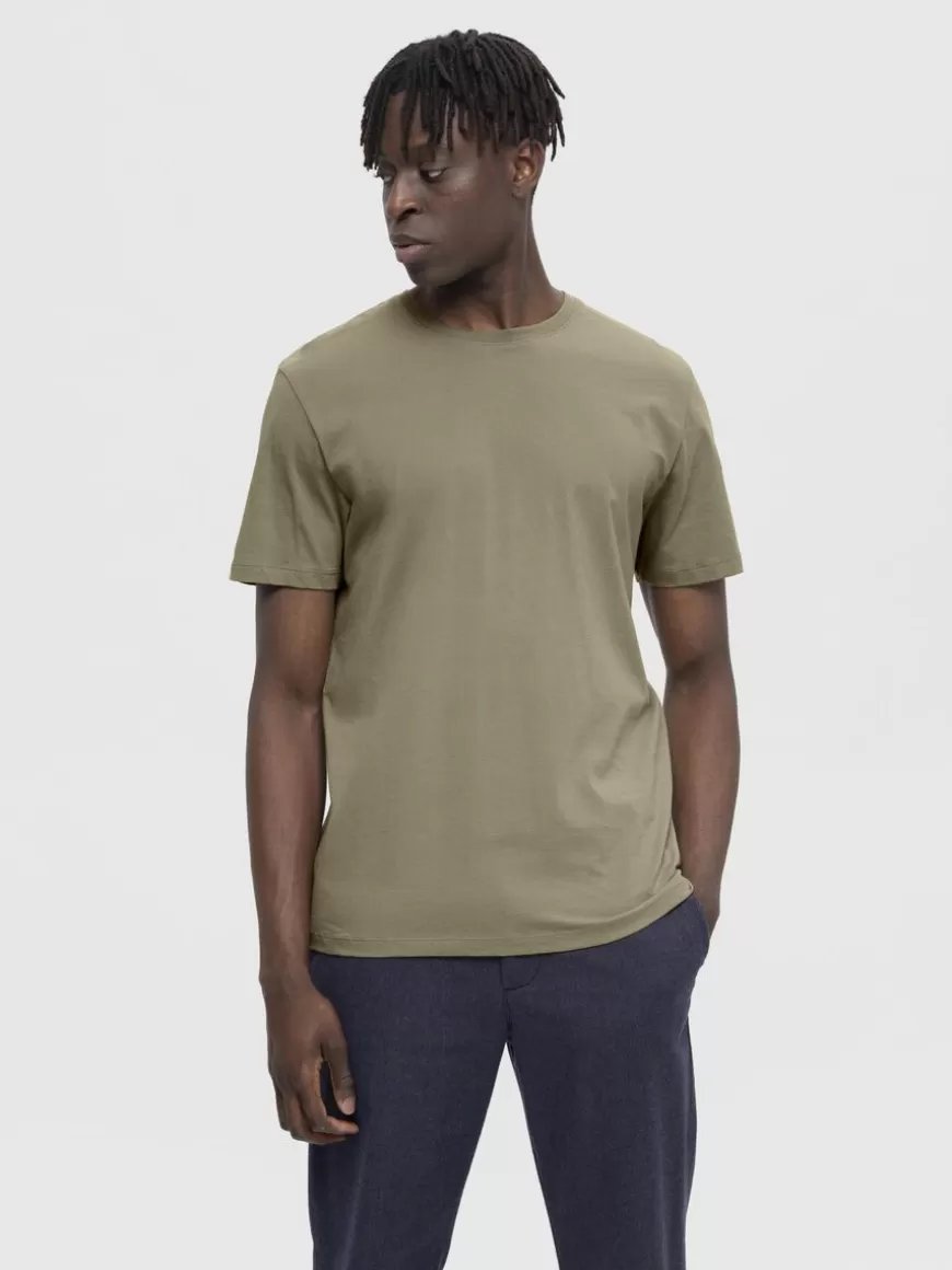 SELECTED REGULAR T-SKJORTE Green Fashion