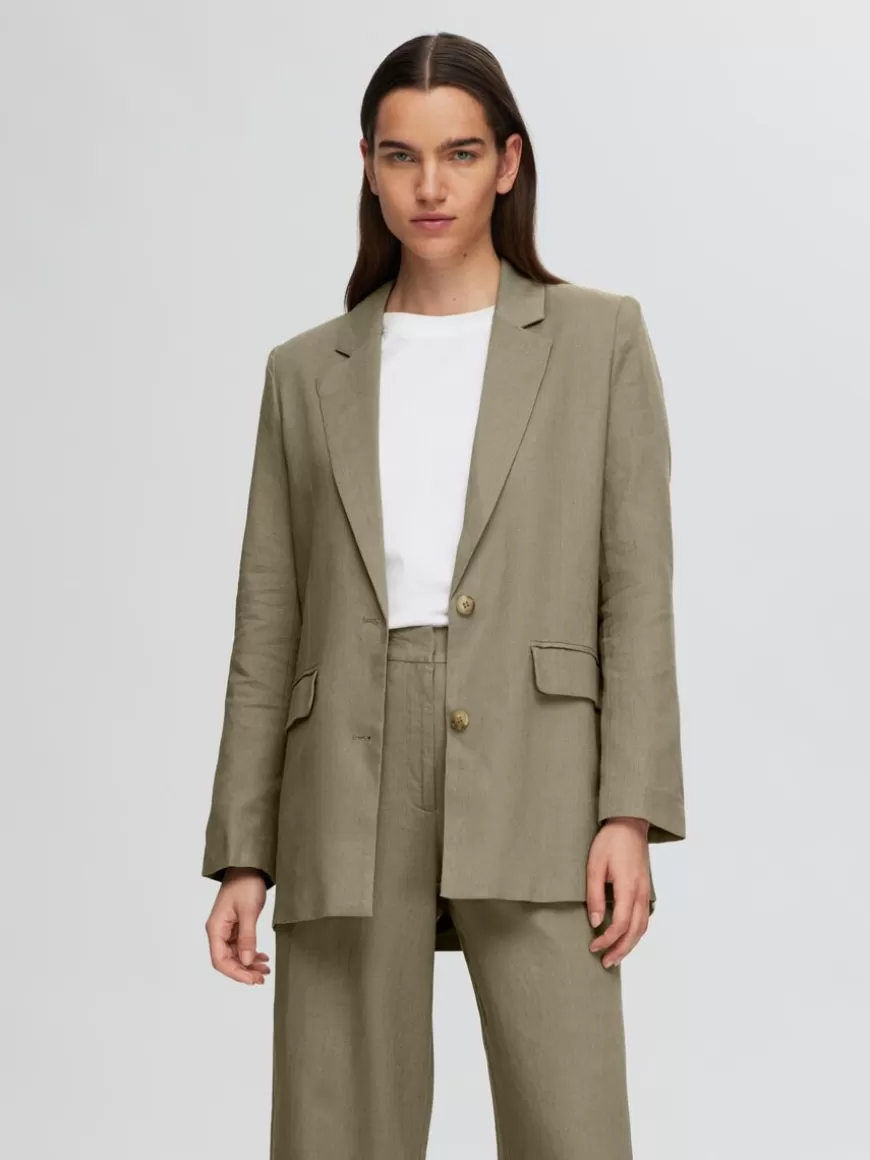 SELECTED RELAXED FIT BLAZER Green Cheap