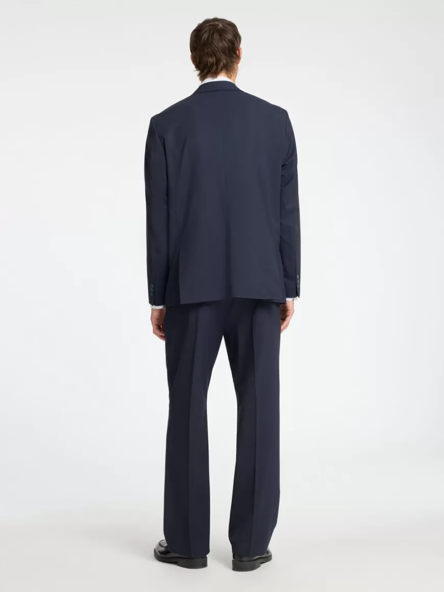 SELECTED RELAXED FIT DOBBELTSPENT BLAZER Blue Online