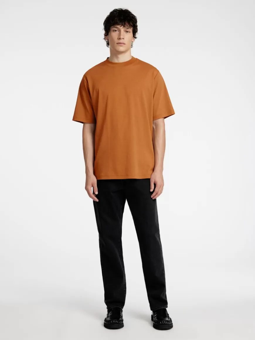 SELECTED RELAXED FIT T-SKJORTE Orange Discount