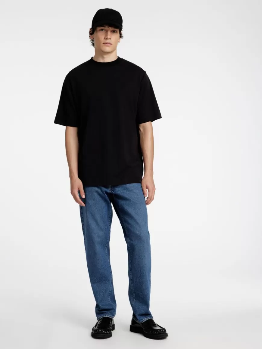 SELECTED RELAXED FIT T-SKJORTE Black Discount