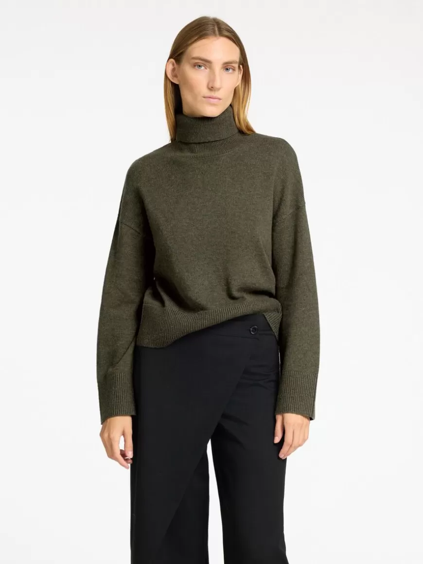 SELECTED RULLEHALS PULLOVER Green Online