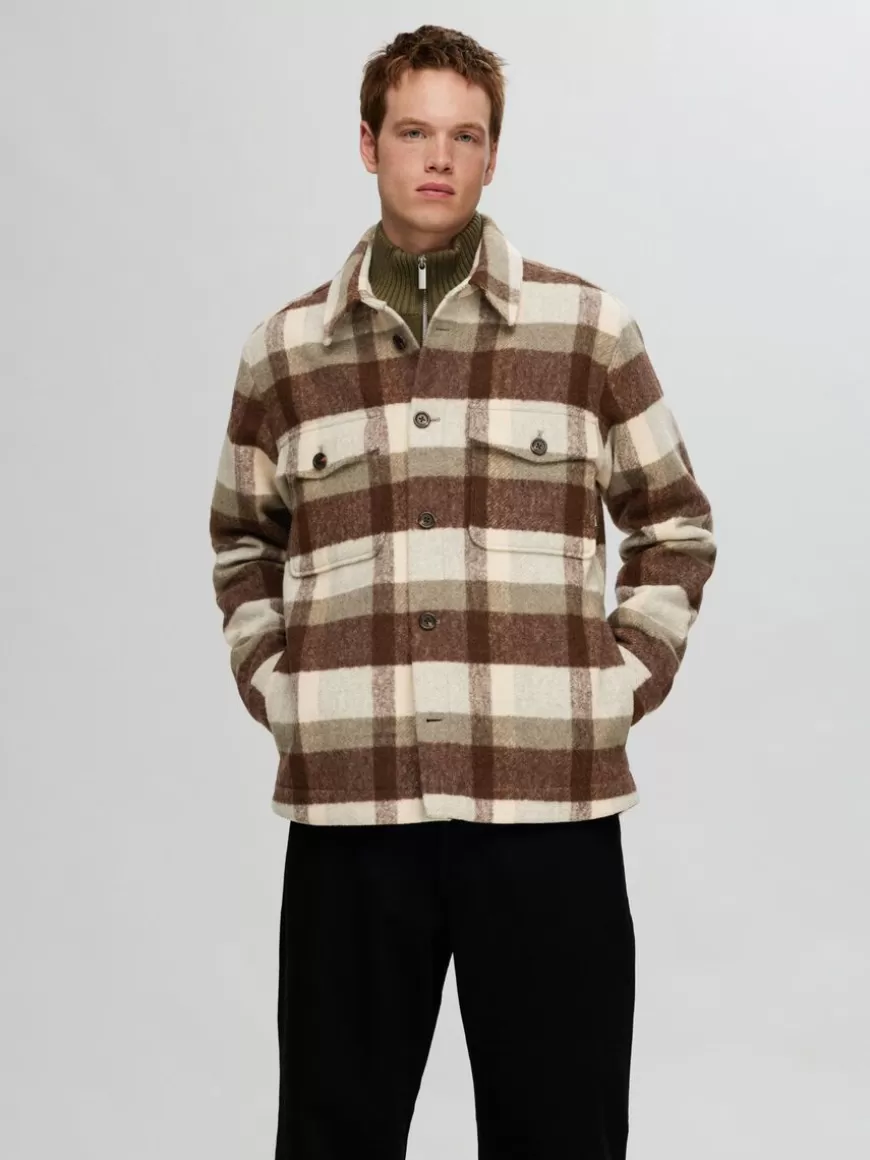 SELECTED RUTETE SHACKET Brown Online