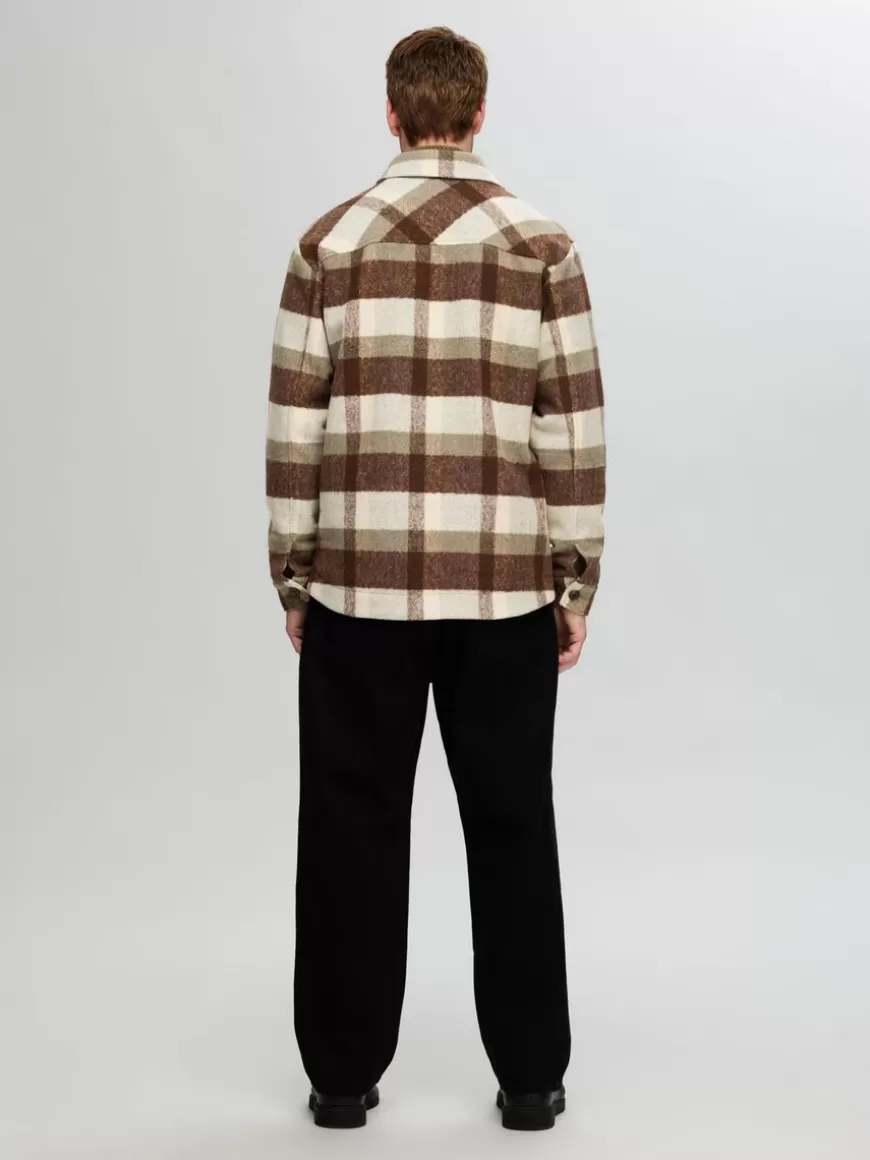 SELECTED RUTETE SHACKET Brown Online