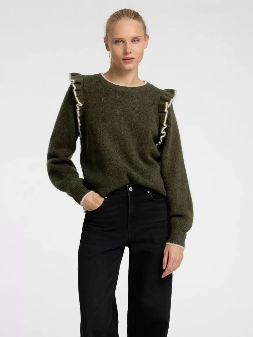 SELECTED RYSJER PULLOVER Green Store