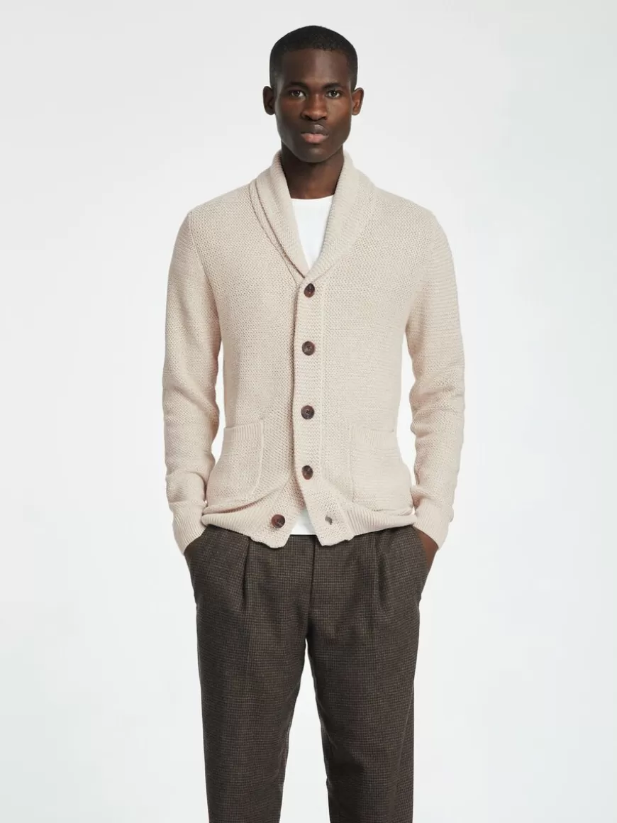 SELECTED SJALKRAGE STRIKKET CARDIGAN Beige Online