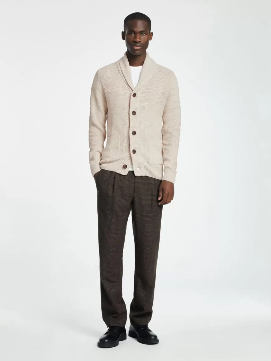 SELECTED SJALKRAGE STRIKKET CARDIGAN Beige Online