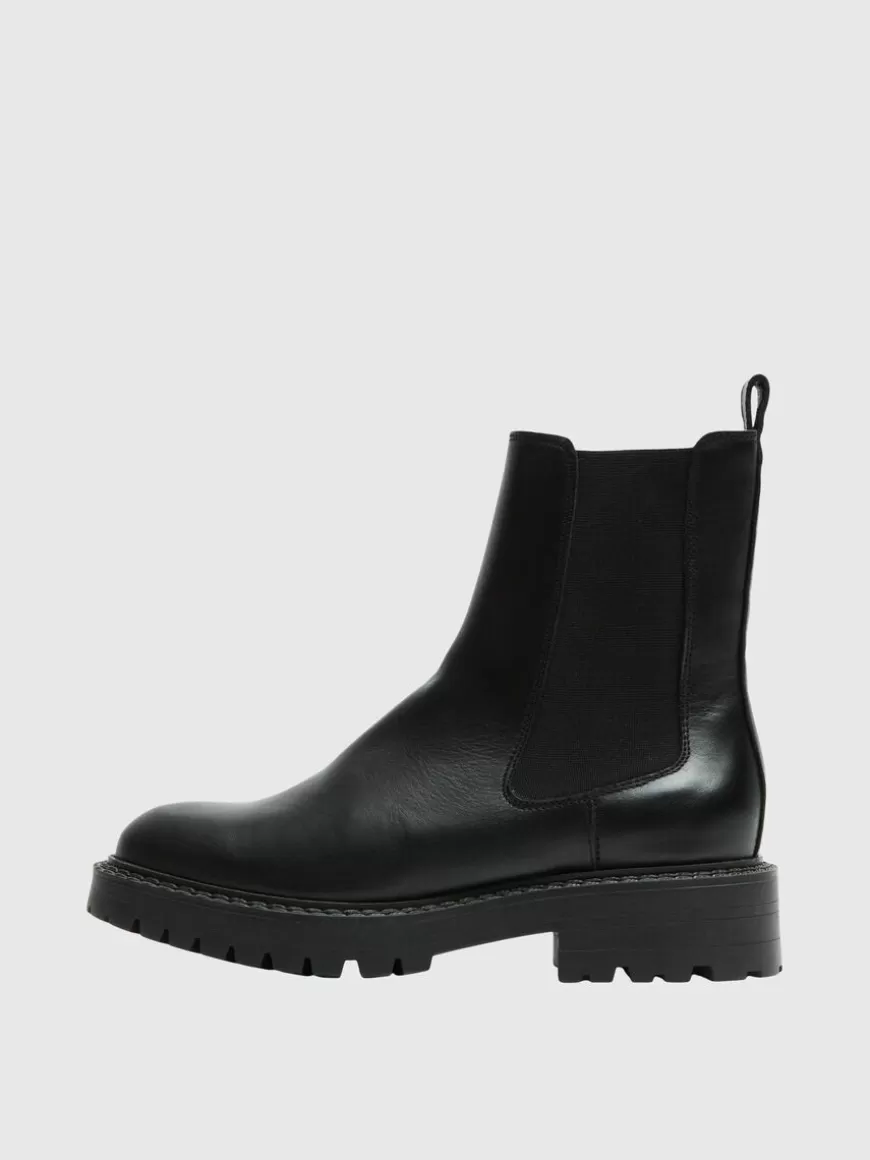 SELECTED SKINN CHELSEA BOOTS Black Sale