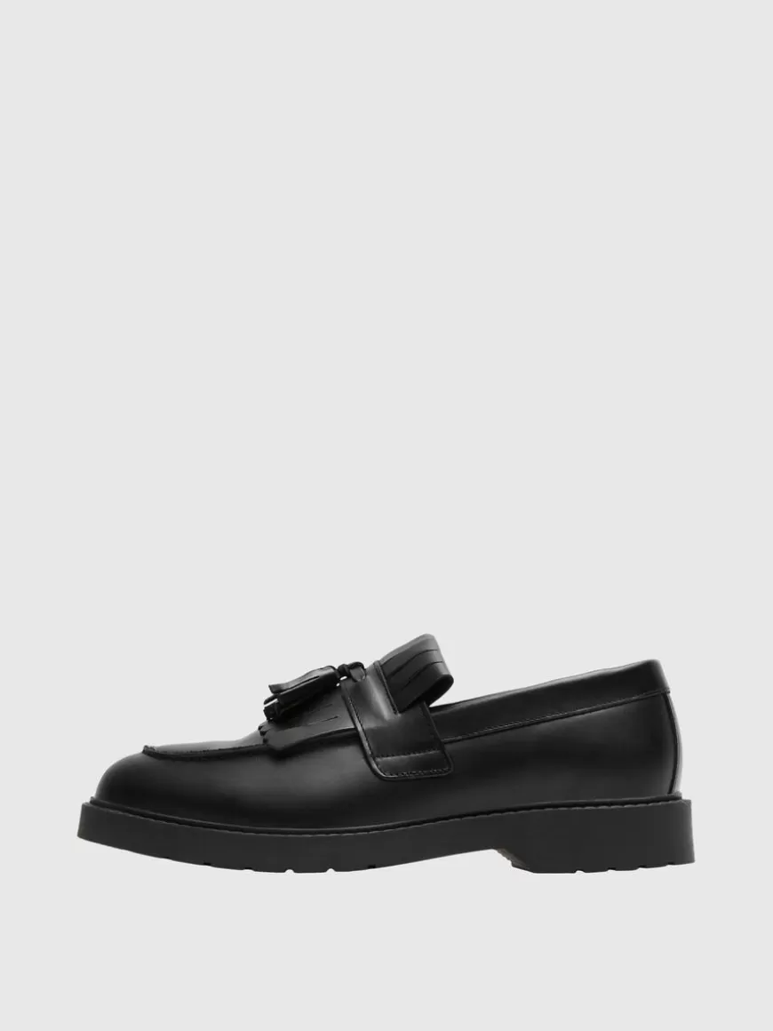 SELECTED SKINN KILTIE LOAFERS Black Online