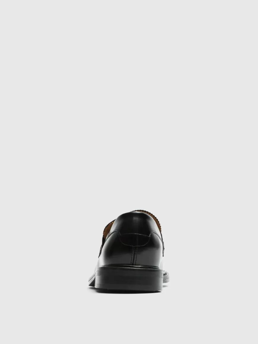 SELECTED SKINN LOAFERS Black Clearance