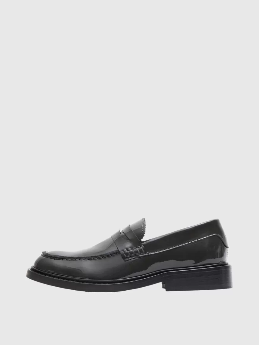 SELECTED SKINN LOAFERS Grey Sale