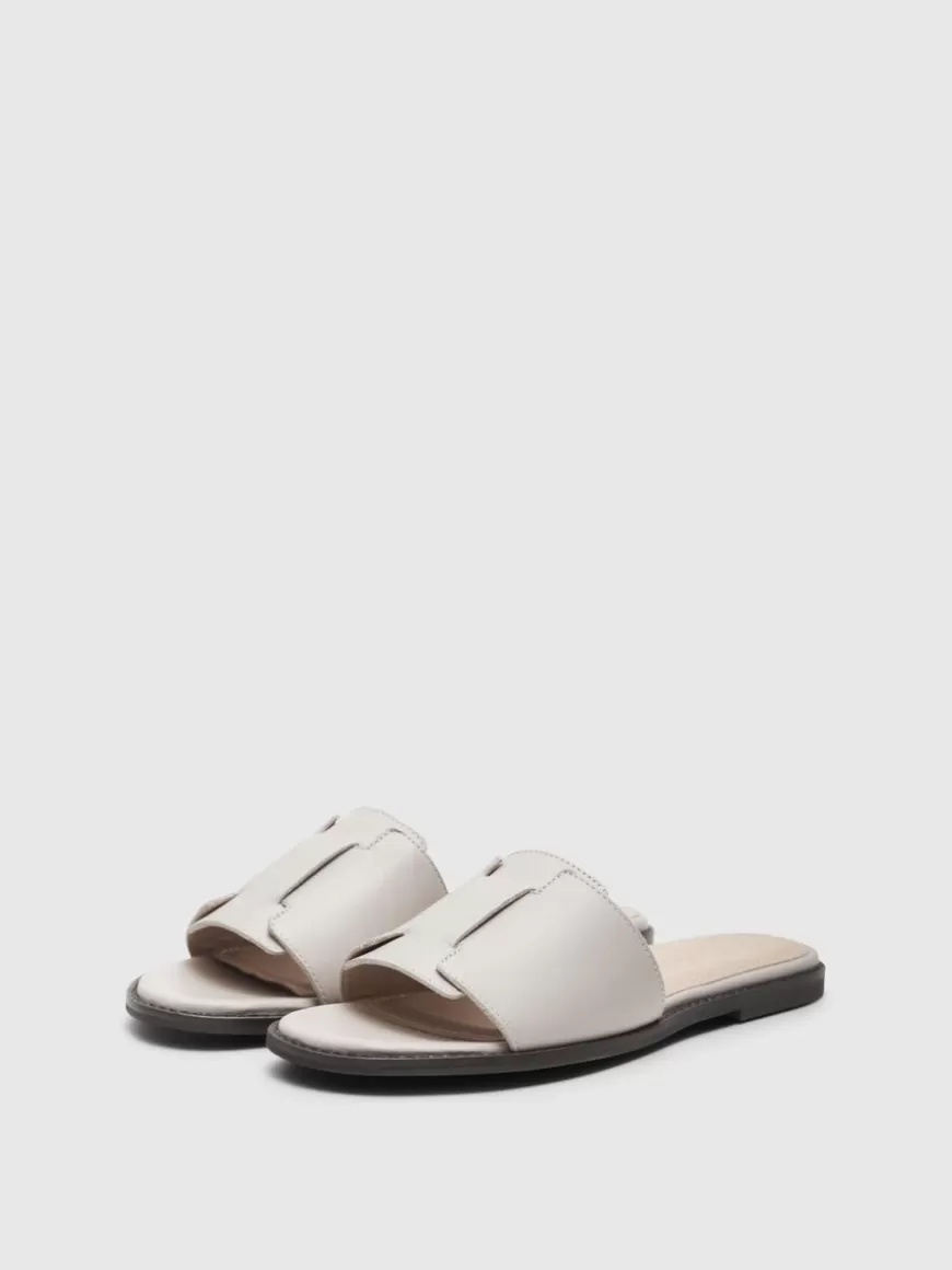 SELECTED SKINN SANDALER Beige Flash Sale