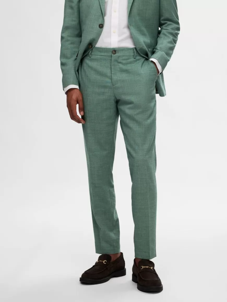 SELECTED SLIM FIT DRESSBUKSER Green Sale