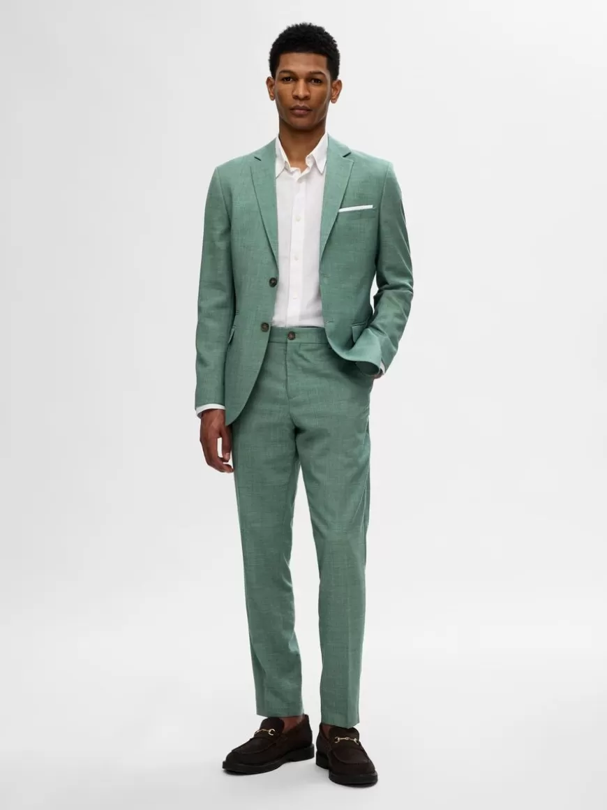 SELECTED SLIM FIT DRESSBUKSER Green Sale