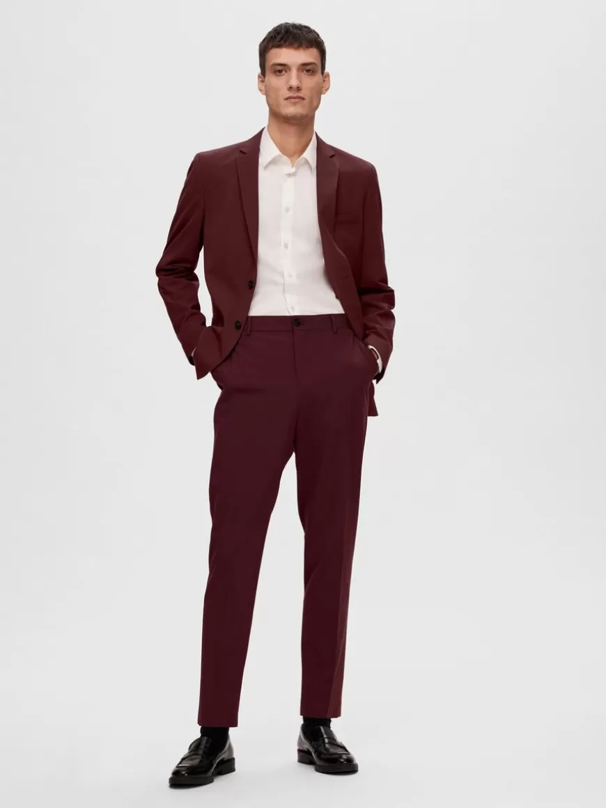 SELECTED SLIM FIT DRESSBUKSER Red Online