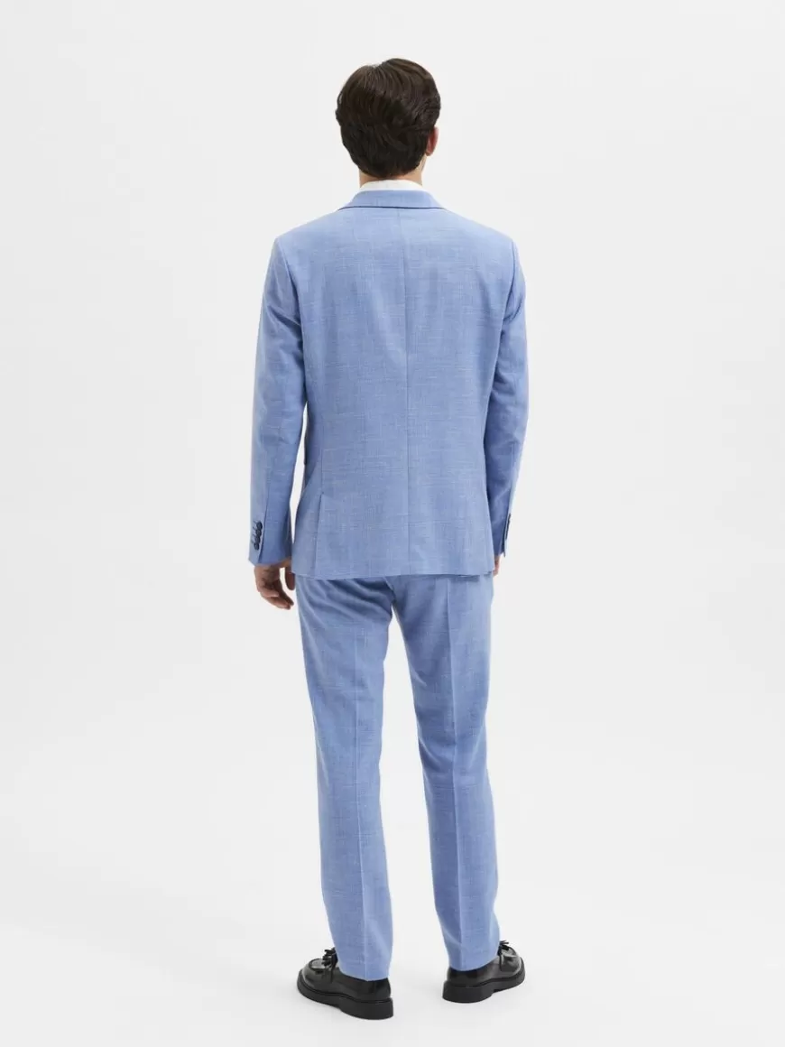 SELECTED SLIM FIT ENKELTSPENT BLAZER Blue Clearance