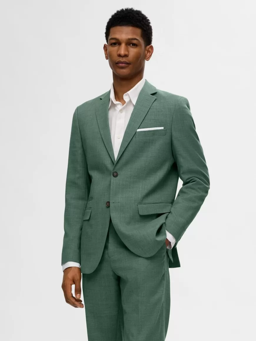 SELECTED SLIM FIT ENKELTSPENT BLAZER Green Store