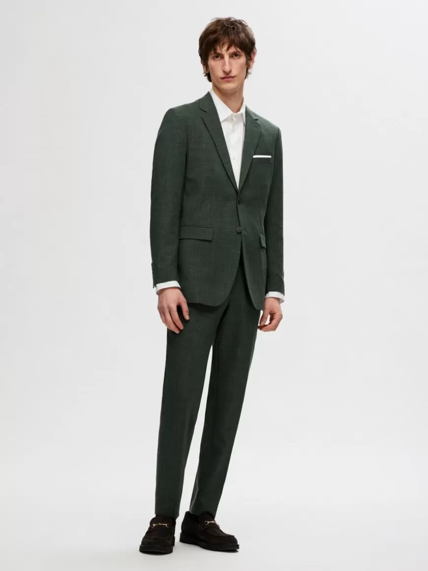 SELECTED SLIM FIT ENKELTSPENT BLAZER Green Best Sale