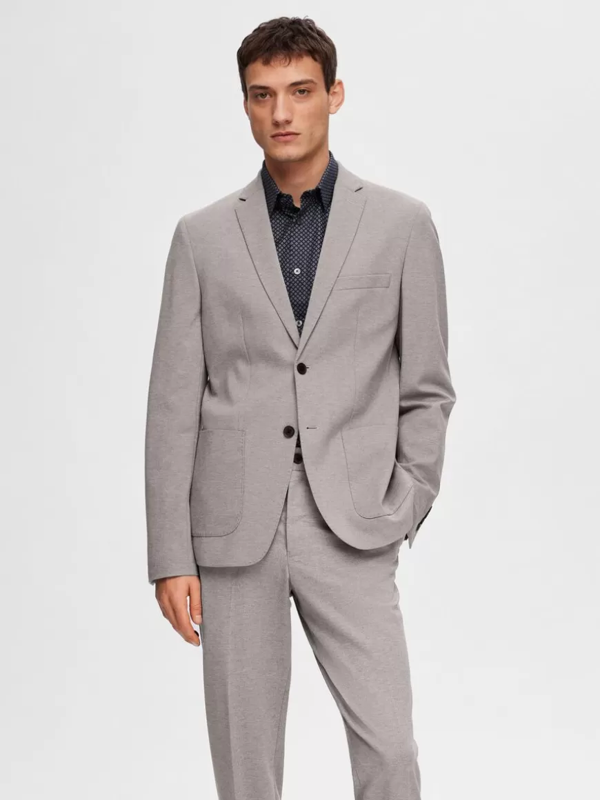 SELECTED SLIM FIT JERSEY BLAZER Grey Clearance