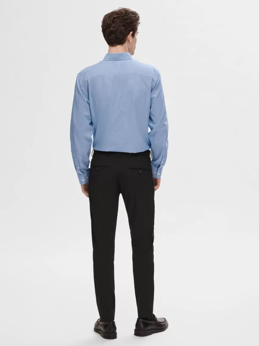 SELECTED SLIM FIT SKJORTE Blue Flash Sale