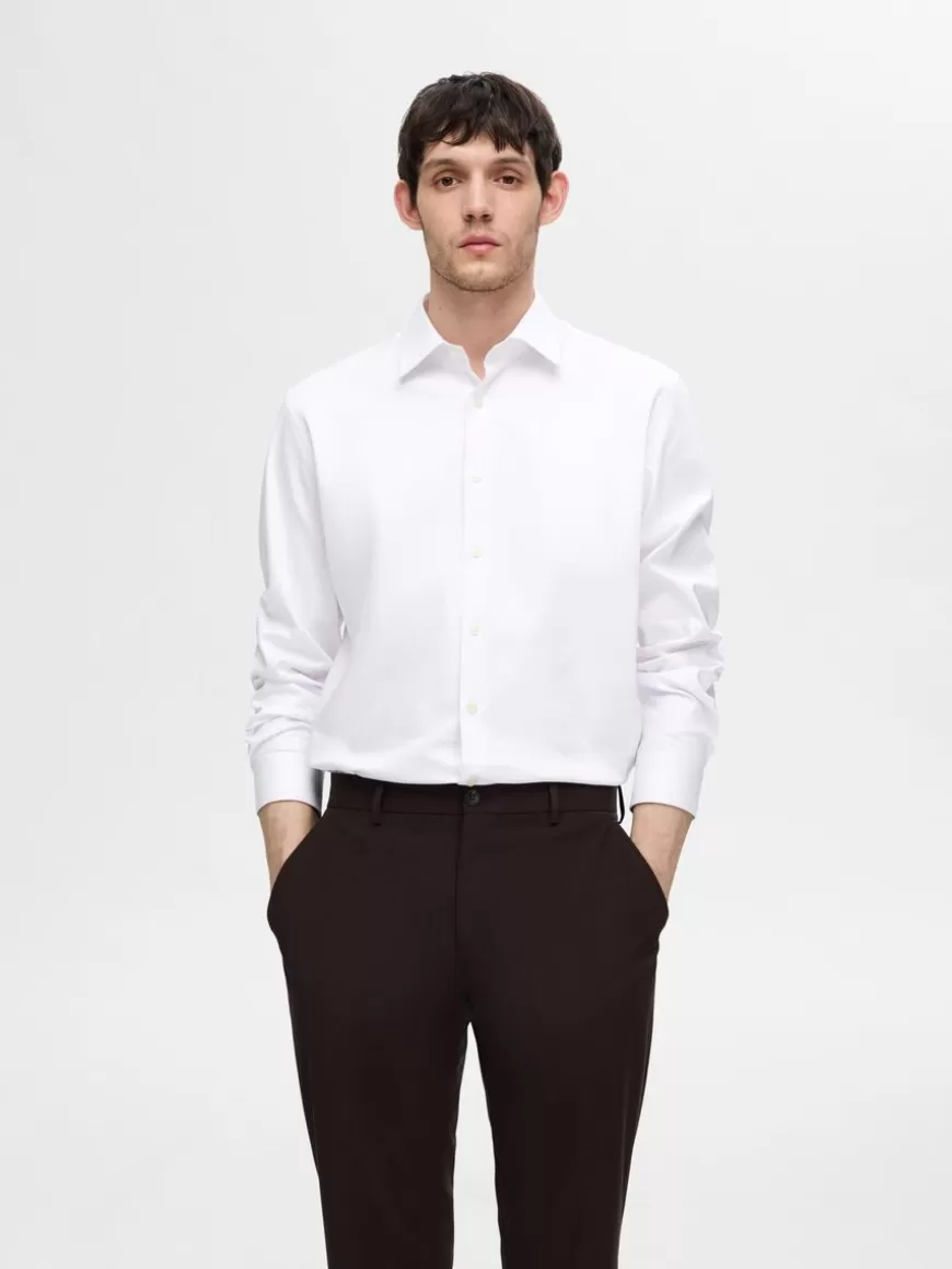 SELECTED SLIM FIT SKJORTE White Fashion