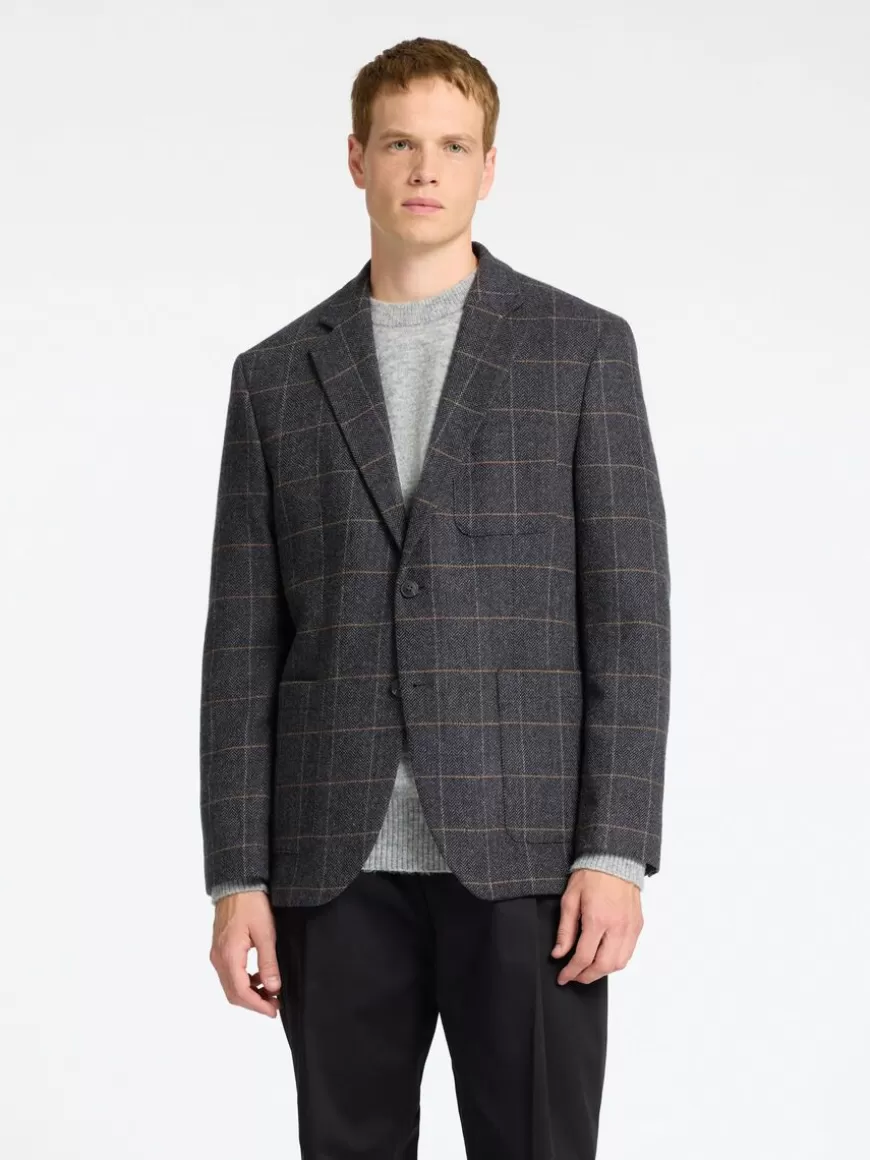 SELECTED SMAL PASSFORM RUTETE BLAZER Grey Flash Sale